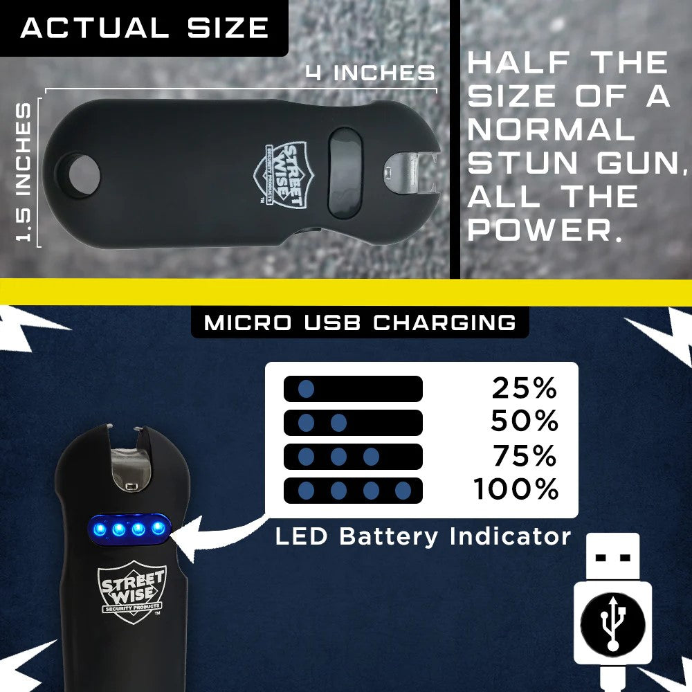 Stun gun battery indicator