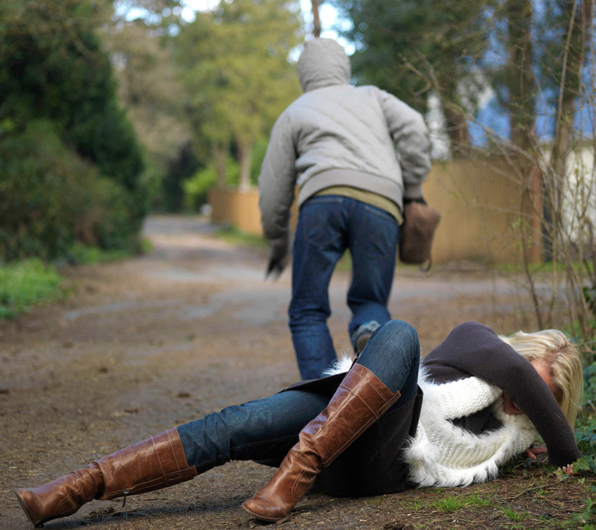 WOMAN BEING ATTACKED IN PARK